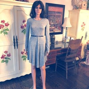 Long Sleeve Bar III Grey Sweater Dress
